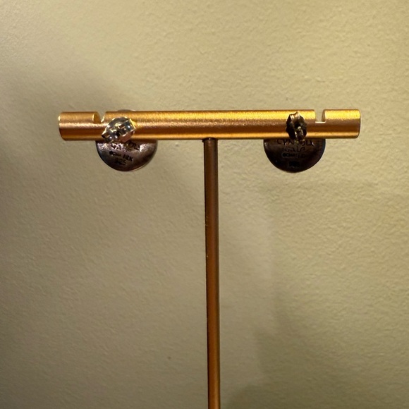 Vintage Cynthia Gale Gold/Bronze 925 Sterling Silver Stud Earrings MSRP$140 - Picture 6 of 9